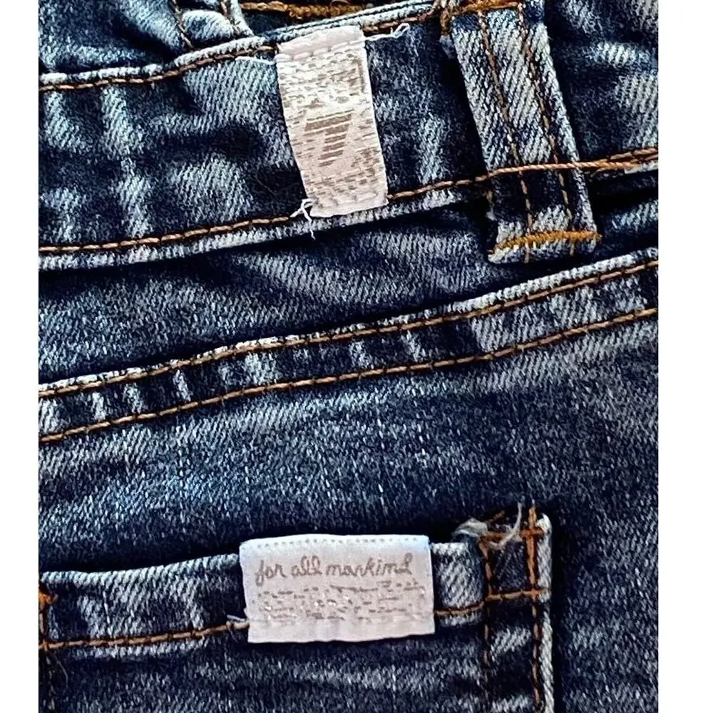 7 FOR ALL MANKIND Denim Blue Jeans Overalls ~ Toddler Children's Size 4T